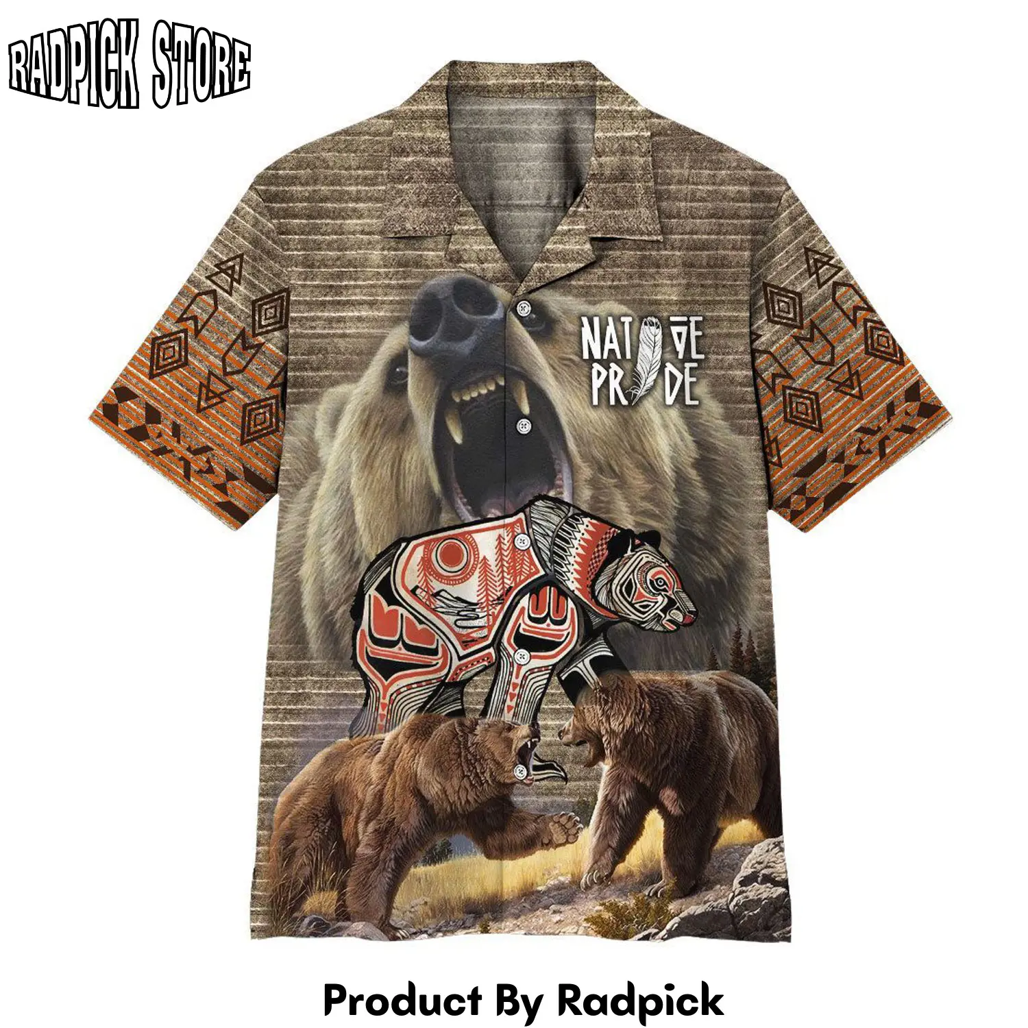 Radpick 3d native bear pride hawaii shirt rp2921286